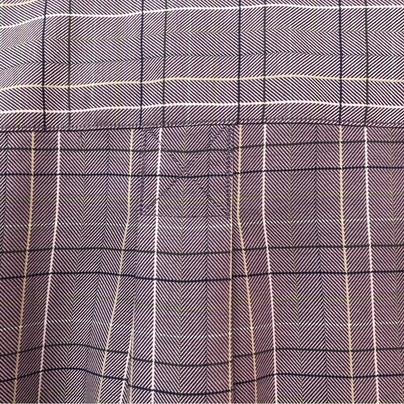 Bobby Jones lavender plaid  shirt size size L woven in Italy 100% cotton EUC - Picture 4 of 9